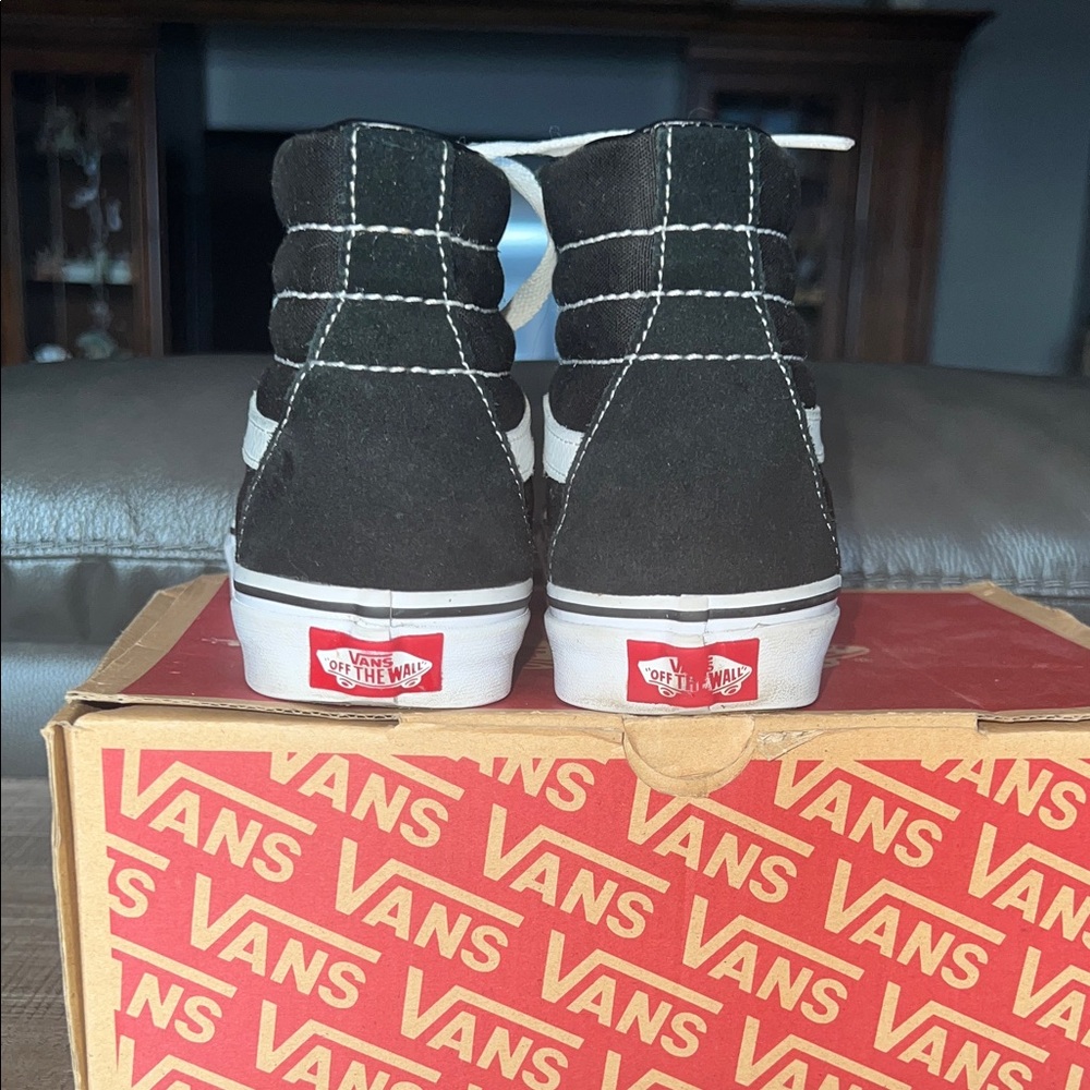 Vans Classic Black and White High-Tops - Picture 5 of 6